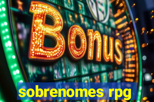 sobrenomes rpg